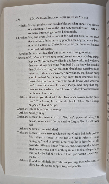 I Don't Have Enough Faith to Be an Atheist by Norman L. Geisler; Frank Turek -Very good, 2004, Pbk, 447 pgs, Crossway