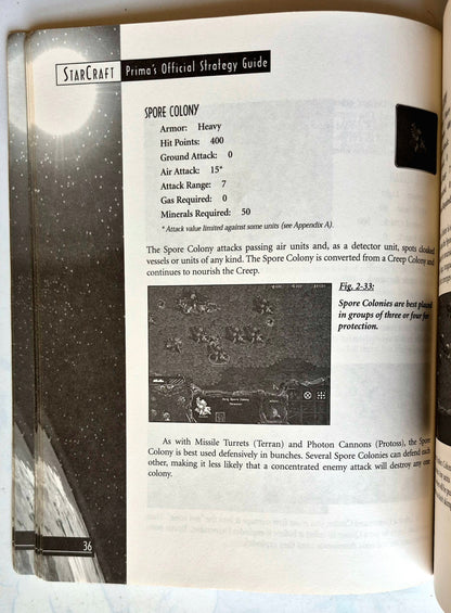 StarCraft Prima's Official Strategy Guide by Bart Farkas (Good, 1998, Pbk, 246 pgs, Prima Games)