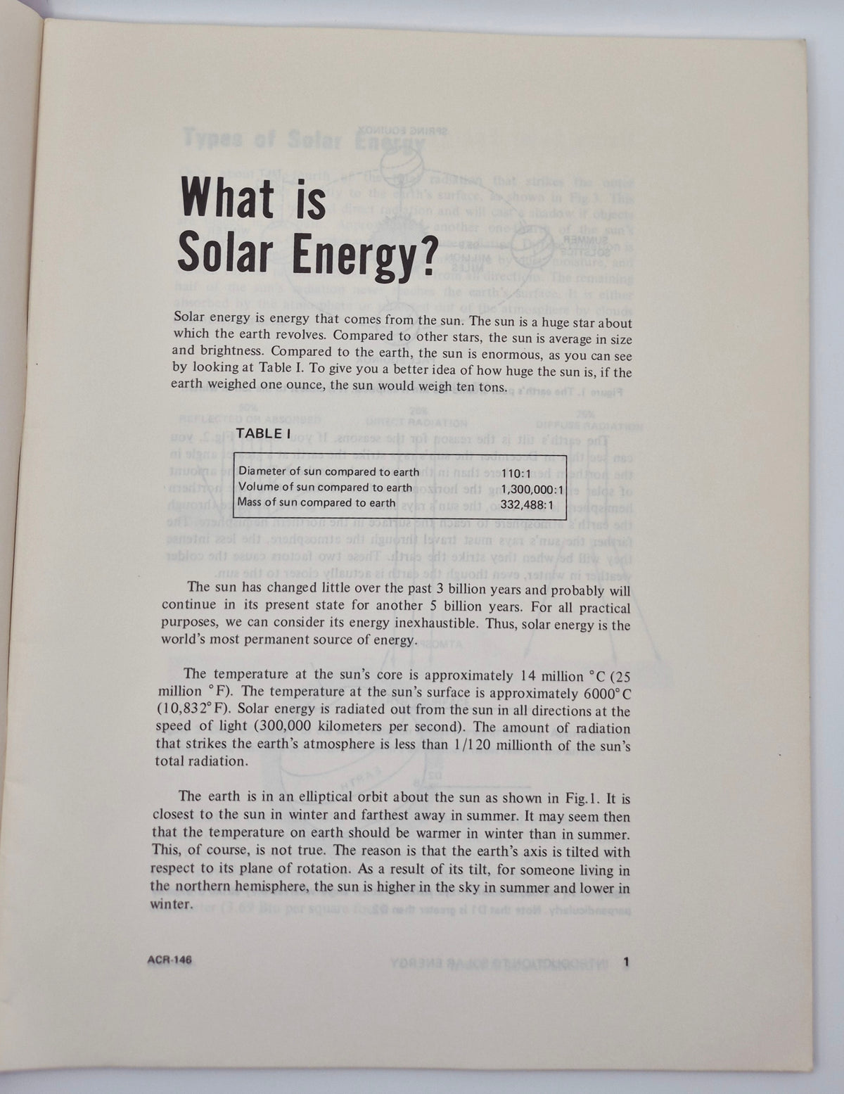Introduction to Solar Heating ACR-146 by McGraw-Hill (Good, 1978, Pbk, 28 pgs, NRI Air Conditioning, Refrigeration, and Heating School)