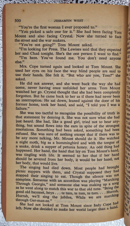 South of the Angels by Jessamyn West (Good, 1960, Pbk, 576 pgs, Fawcett World Library)