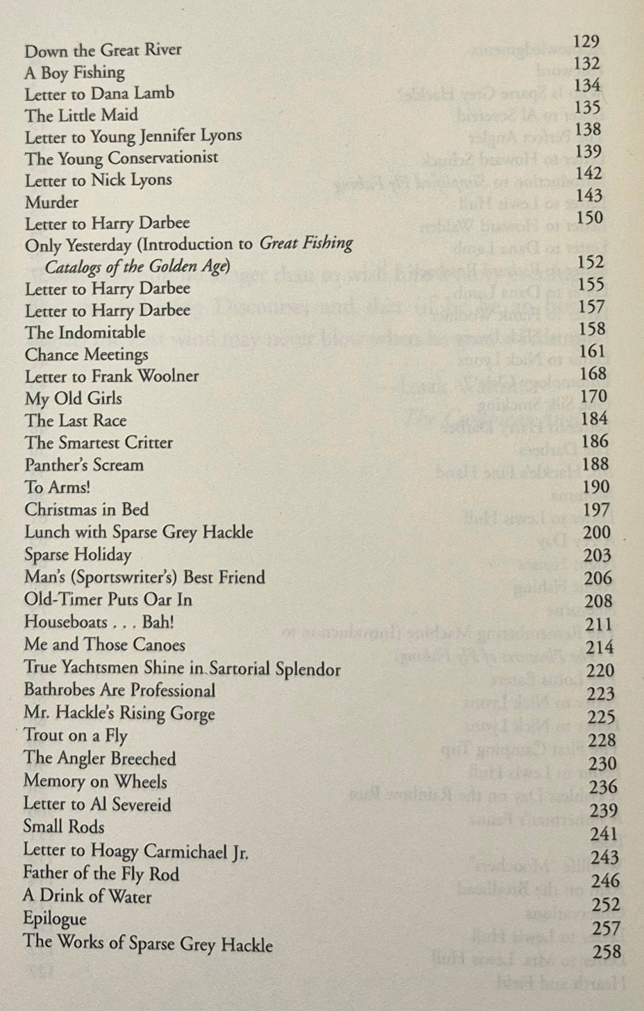An Honest Angler: The Best of Sparse Grey Hackle editor Patricia Sherwood (Very good, 1998, HC, 260 pgs, The Lyons Press)