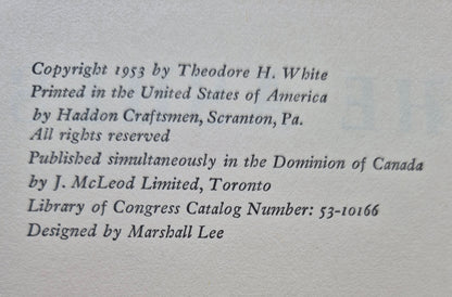 Fire in the Ashes by Theodore H. White -Good, 1953, HC, 405 pgs, William Sloane Assc.