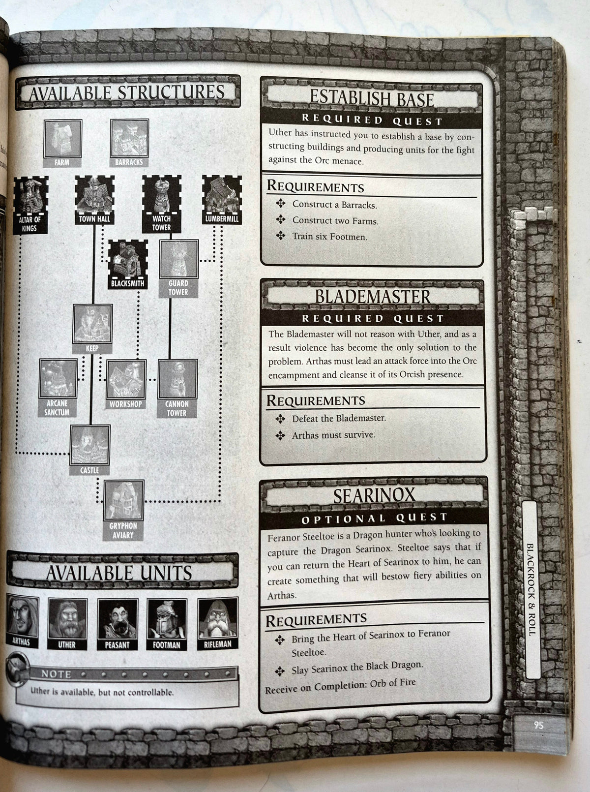 Warcraft III Reign of Chaos Official Strategy Guide by Bart G. Farkas (Good, 2002, Pbk, 286 pgs, Blizzard)