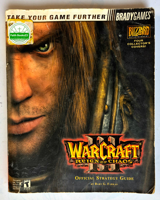Warcraft III Reign of Chaos Official Strategy Guide by Bart G. Farkas (Good, 2002, Pbk, 286 pgs, Blizzard)