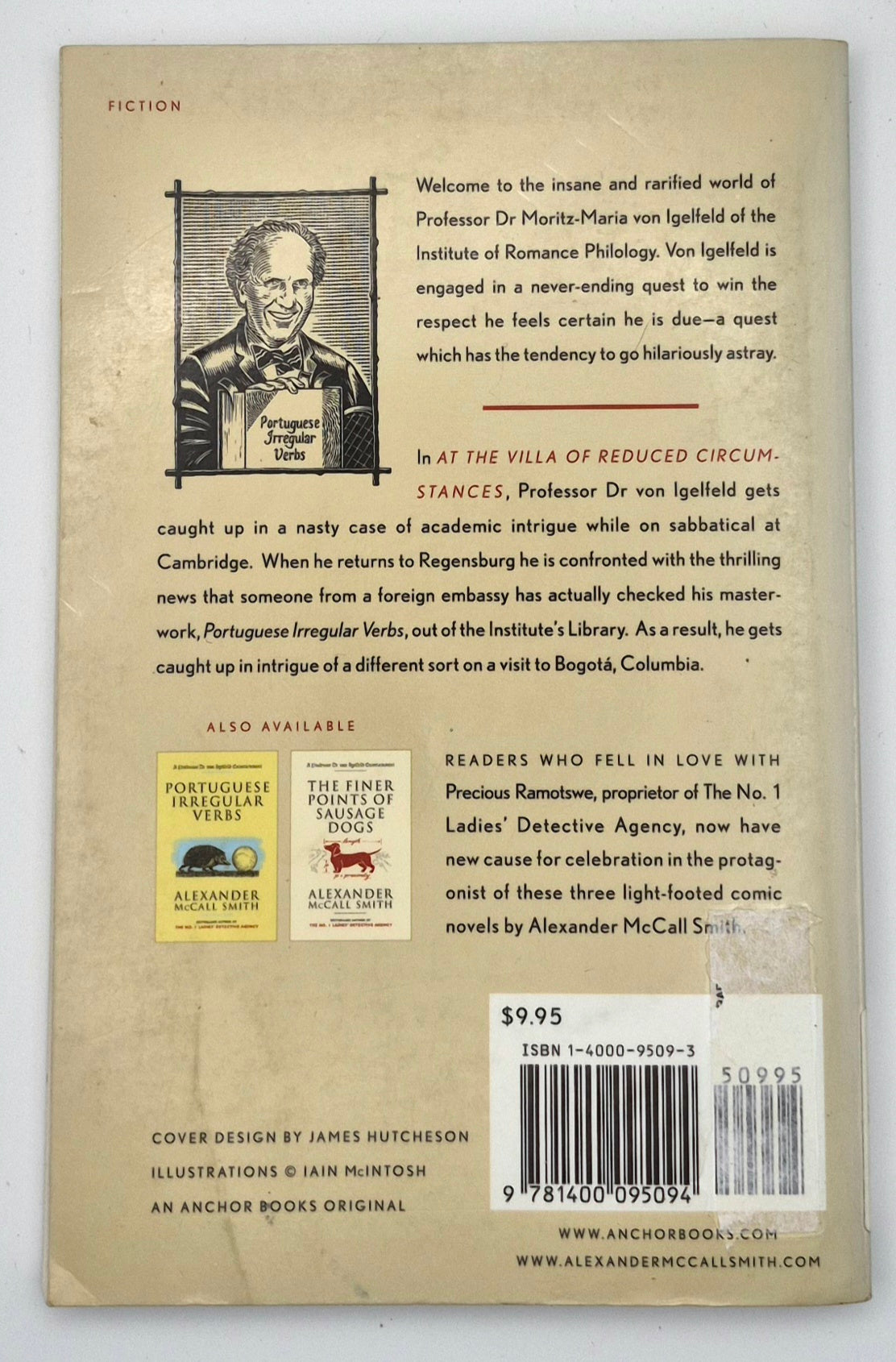 At the Villa of Reduced Circumstances by Alexander McCall Smith (Professor Dr. von Igelfeld Entertainment #3, Good, 2003, Pbk, 126 pgs, Anchor Books)