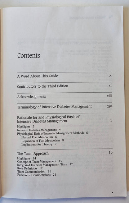 Intensive Diabetes Management Third Edition by Georgeanna Klingersmith (Very good, 2003, Pbk, 161 pgs, American Diabetes Assn.)