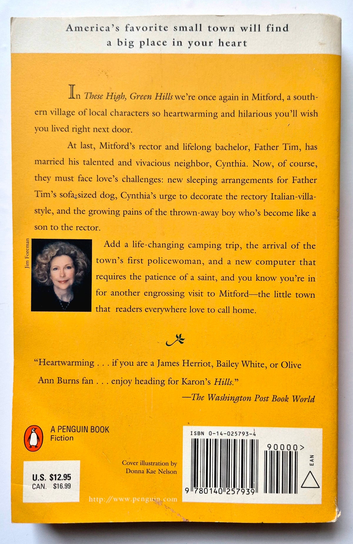 These High, Green Hills by Jan Karon (Mitford #3, Good, 1997, Pbk, 349 pgs, Penguin)