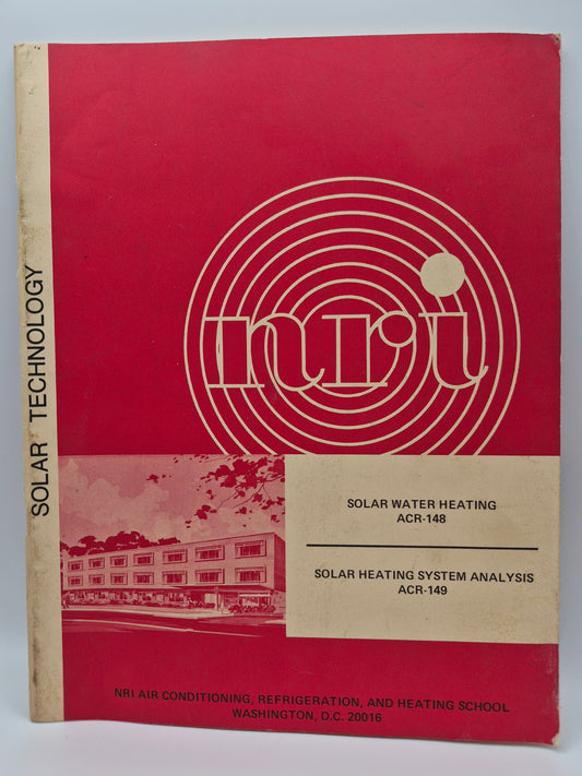 Solar Water Heating ACR-148 by McGraw-Hill (Good, 1978, Pbk, 31 pgs, NRI Air Conditioning, Refrigeration, and Heating School)