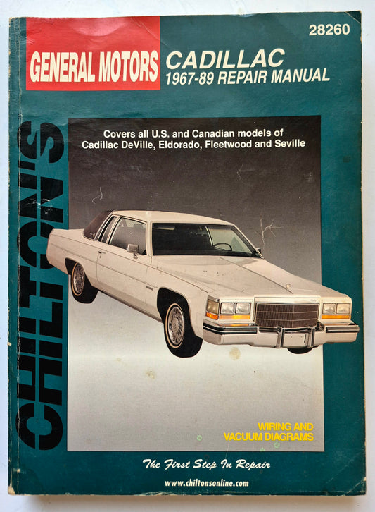 General Motors Cadillac 1967-89 Repair Manual (Good, 1994, Pbk, Chilton's Automotive Books)