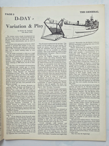 The Avalon Hill General May-June 1974 Vol. 11 No. 1 30th Anniversary Commemorative Issue of the Normandy Landings
