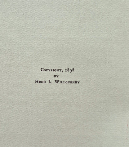 Across the Everglades: A Canoe Journey of Exploration by Hugh L. Willoughby (Very good, 1898, HC, 192 pgs, J.B. Lippincott)
