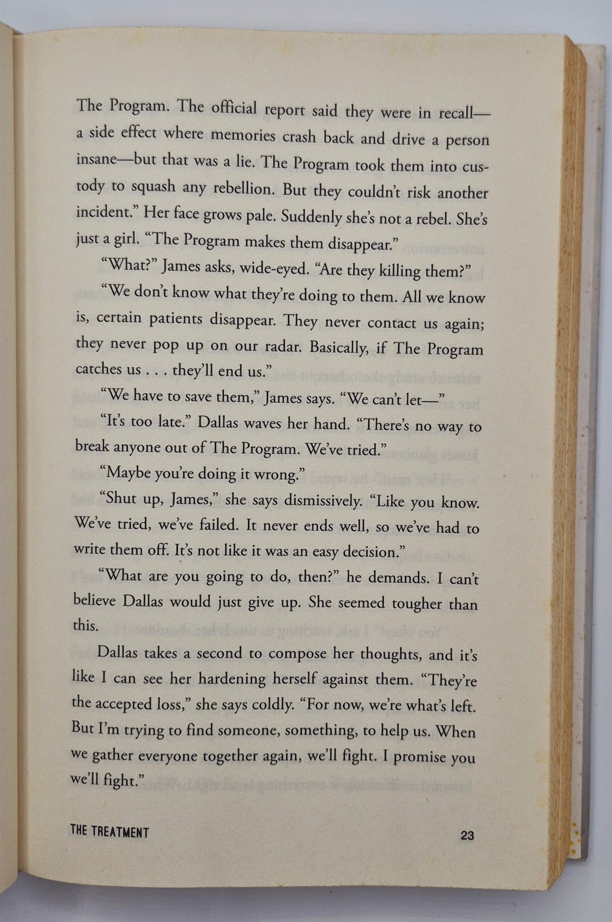 The Treatment by Suzanne Young (The Program #2, Very good, 2014, HC, 344 pgs, Simon Pulse)