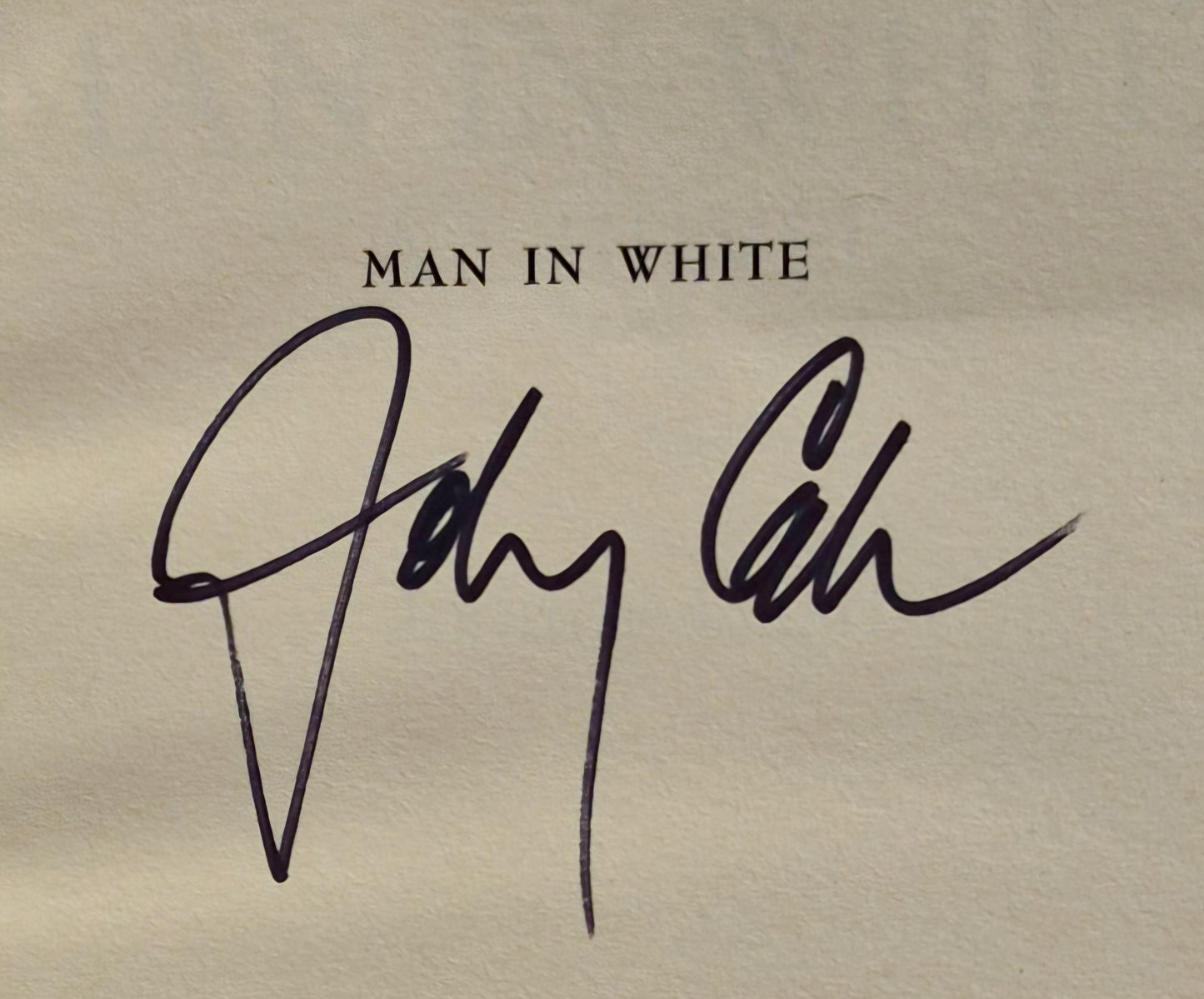 Man in White von Johnny Cash (Signiertes Exemplar, Sehr gut, 1986, Taschenbuch, 227 Seiten, Harper & Row)