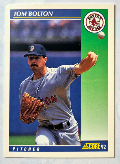 Bolton Tom Boston Red Sox Pitcher #99 1992 Score Baseball Card