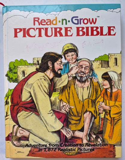 Read-n-Grow Picture Bible edited by Libby Weed (Good, 1984, HC, 319 pgs, Jimmy Swaggart Ministries)