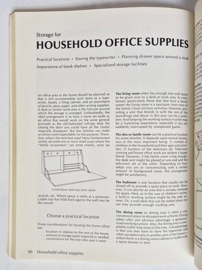Sunset Ideas for Storage editor David E. Clark (Very Good, 1973, Pbk, 128 pgs, Lane Magazine & Book Co)