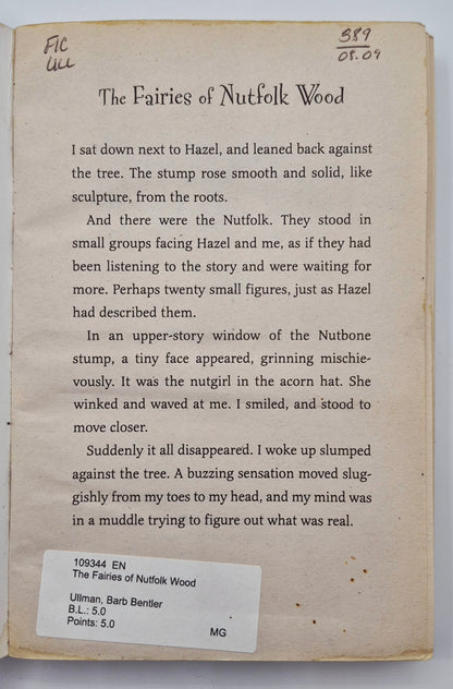 The Fairies of Nutfolk Wood by Barb Bentler Ullman (Good, 2006, Pbk, 243 pgs, Katherine Tegen)