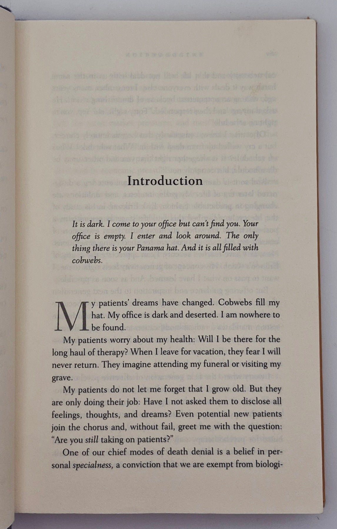 The Gift of Therapy: An Open Letter to a New Generation of Therapists and Their Patients by Irvin D. Yalom (Good, 2002, HC, 263 pgs, HarperCollins)