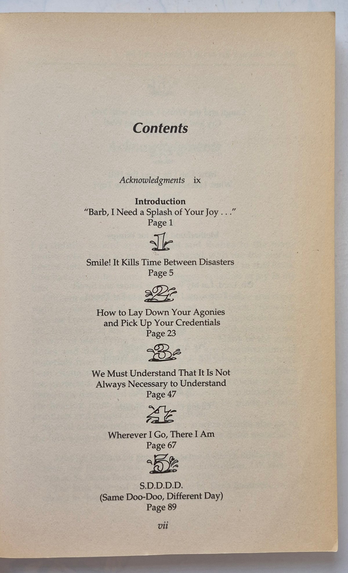 Splashes of Joy in the Cesspools of Life by Barbara Johnson (Good, 1992, Pbk, 228 pgs, Word Publishing)