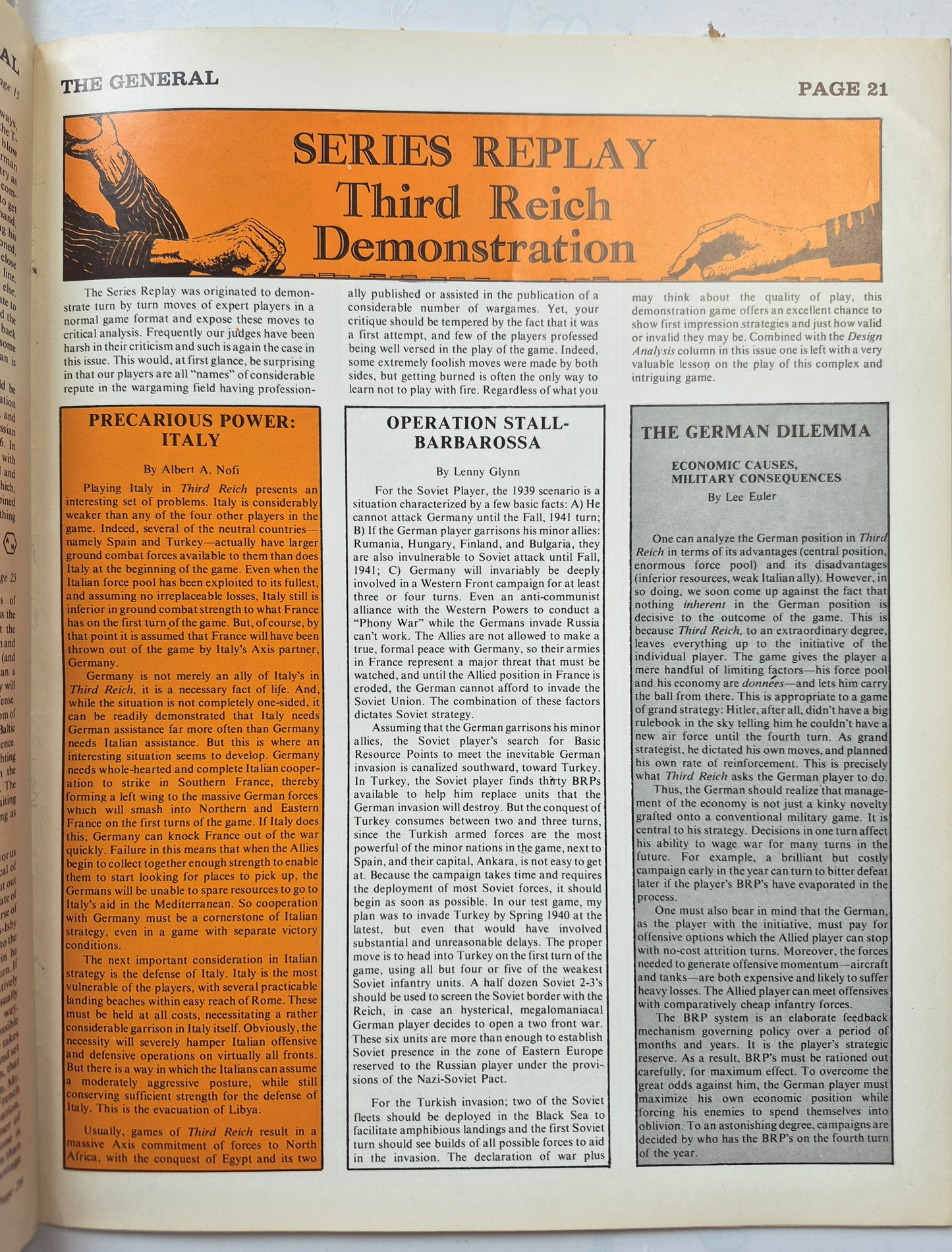 The Avalon Hill General Mar-Apr 1975 Vol. 11, No. 6 Richthofen's War...A Fun Game