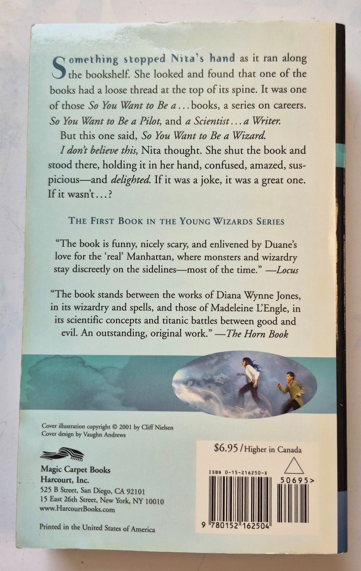 So You Want to Be a Wizard #1 by Diane Duane -Very good, 2001, Pbk, 386 pgs, Magic Carpet Books