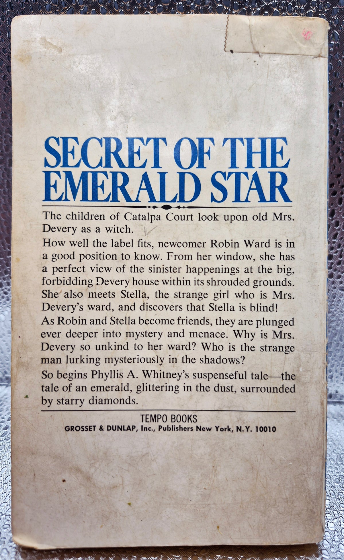 Secret of the Emerald Star by Phyllis A. Whitney (Good, 1964, Pbk, 190 pgs, Grosset & Dunlap)