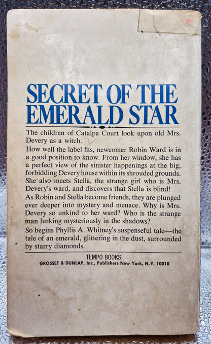 Secret of the Emerald Star by Phyllis A. Whitney (Good, 1964, Pbk, 190 pgs, Grosset & Dunlap)