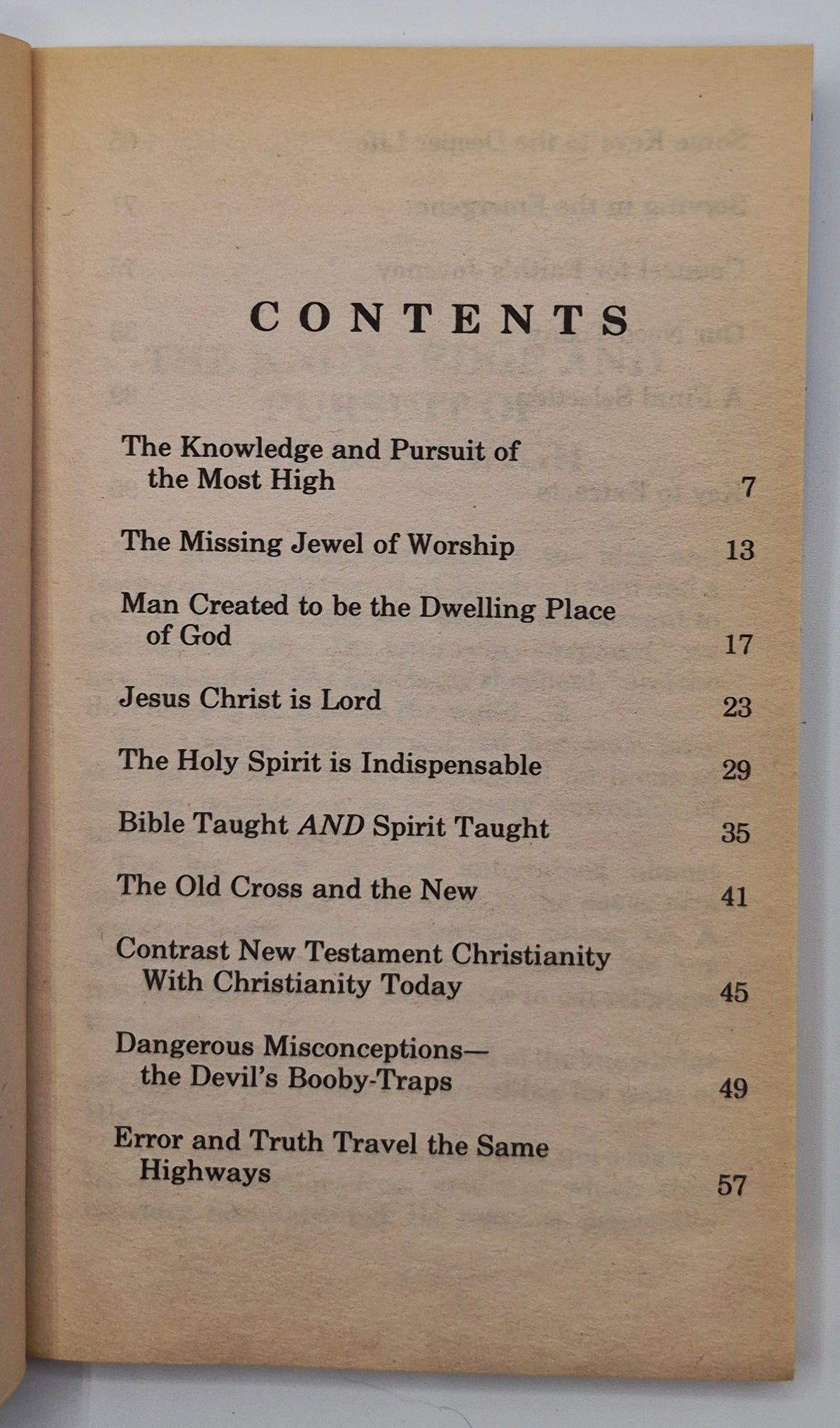 Gems from Tozer by A. W. Tozer (Very good, 1979, Pbk, 96 pgs, Christian Pub.)
