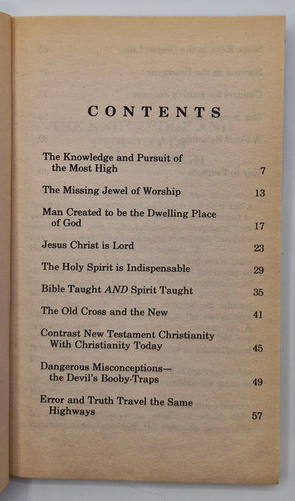 Gems from Tozer by A. W. Tozer (Very good, 1979, Pbk, 96 pgs, Christian Pub.)