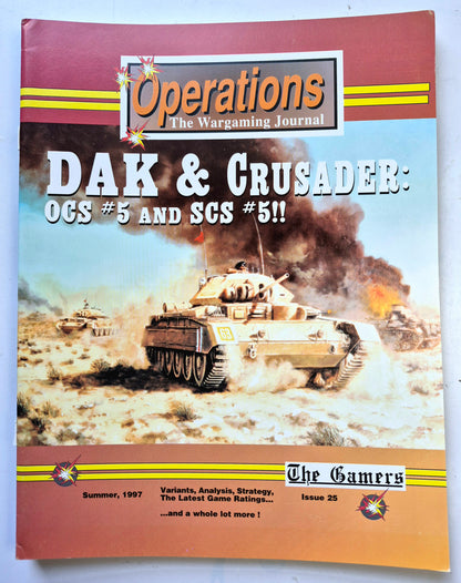 Operations: The Wargaming Journal: Issue 25 Summer, 1997 (Very good)