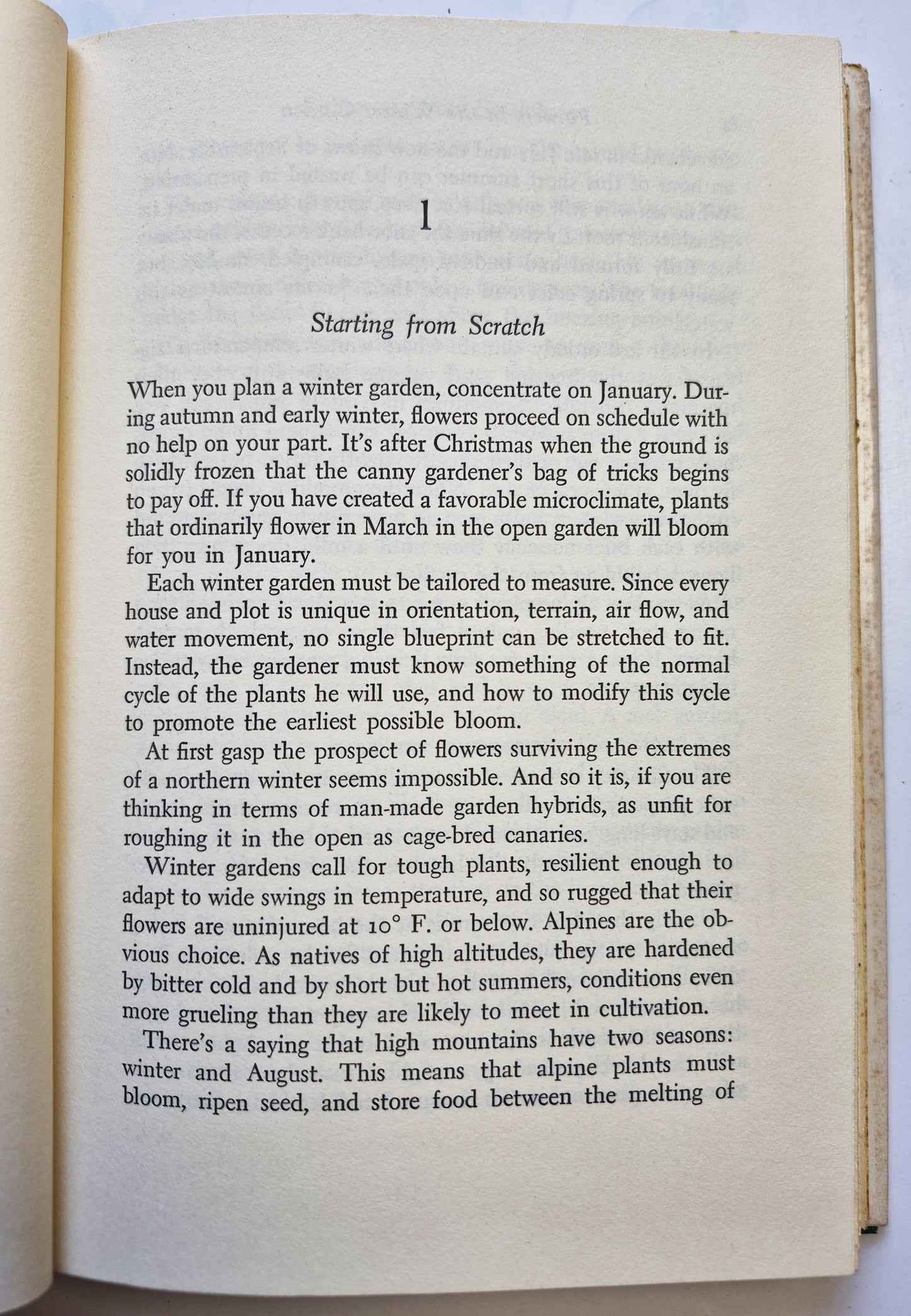 Flowers in the Winter Garden by M. M. Graff (Very good, 1966, HC, 203 pgs, Doubleday & Co)