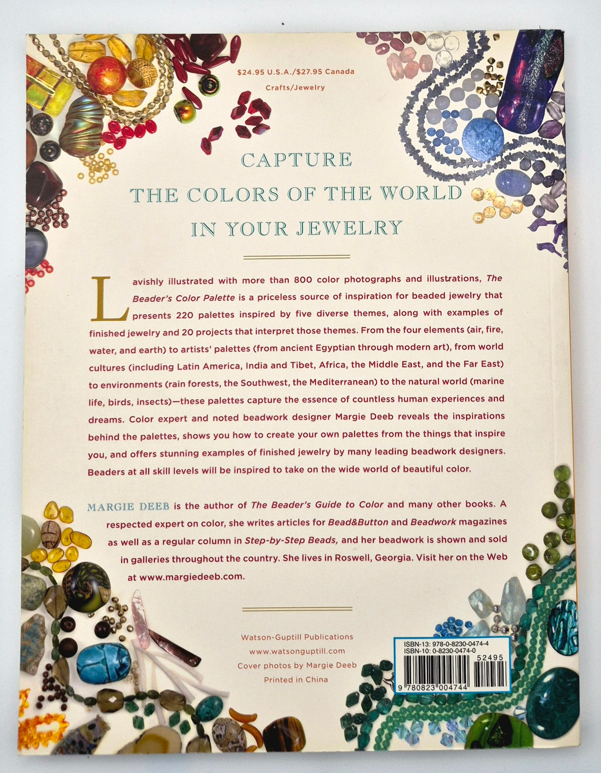 The Beader's Color Palette by Margie Deeb (Very good, 2008, Pbk, 192 pgs, Watson-Guptill Pub.)