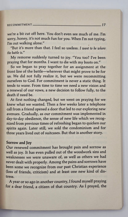 Magnificent Obsession; The Joy of Christian Commitment by John White (Very good, 1990, Pbk, 142 pgs, Intervarsity Press)