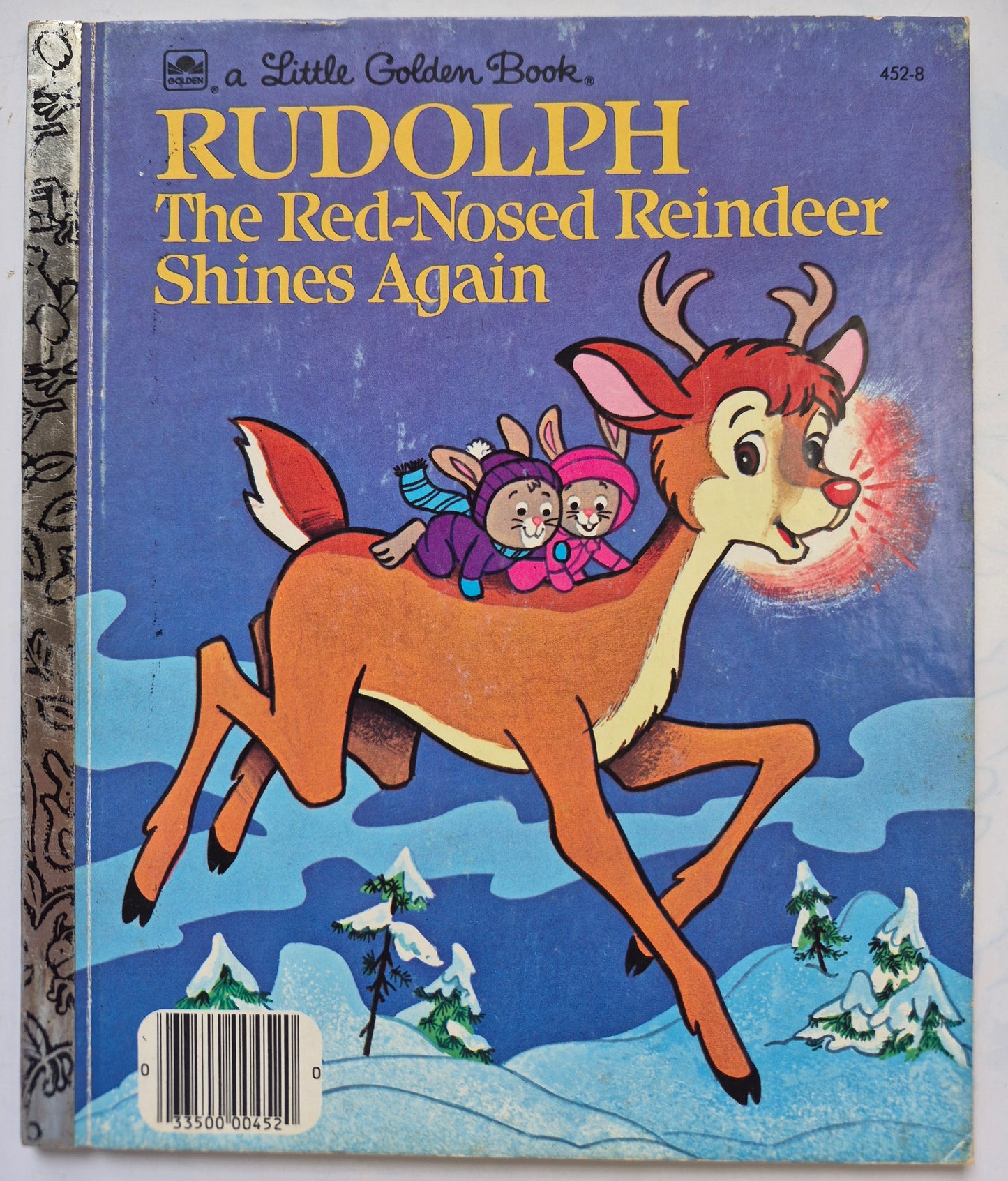 Rudolph the Red-Nosed Reindeer Shines Again by Robert L. May (Very good, 1982, HC, 24 pgs, Golden Books)