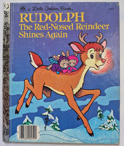 Rudolph the Red-Nosed Reindeer Shines Again by Robert L. May (Very good, 1982, HC, 24 pgs, Golden Books)