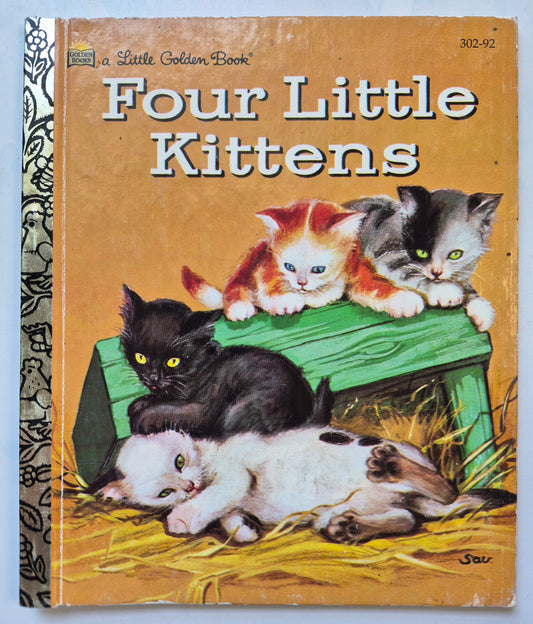 Four Little Kittens by Kathleen N. Daly; Adriana Mazza Saviozzi (Very good, 1957, HC, 32 pgs, Little Golden Book)