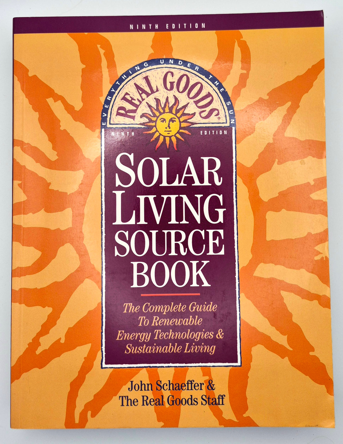 Real Goods Solar Living Source Book 9th Ed. by John Schaffer (Very good, 1996, Pbk, 693 pgs, Real Goods Trading Corp.)