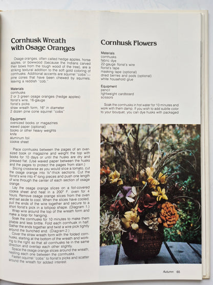 NatureCrafts: Seasonal Project from Natural Materials by Mary Elizabeth Johnson; Katherine Pearson (Very good, 1980, HC, 154 pgs, Oxmoor House)