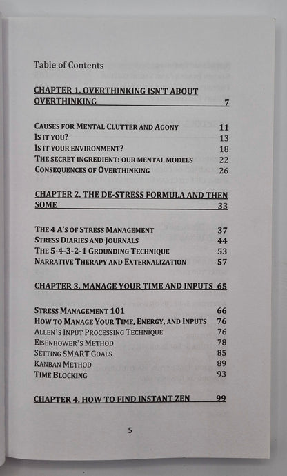 Stop Overthinking: 23 Techniques to Relieve Stress, Stop Negative Spirals, Declutter Your Mind, and Focus on the Present by Nick Trention (Like new, Pbk, 200 pgs)