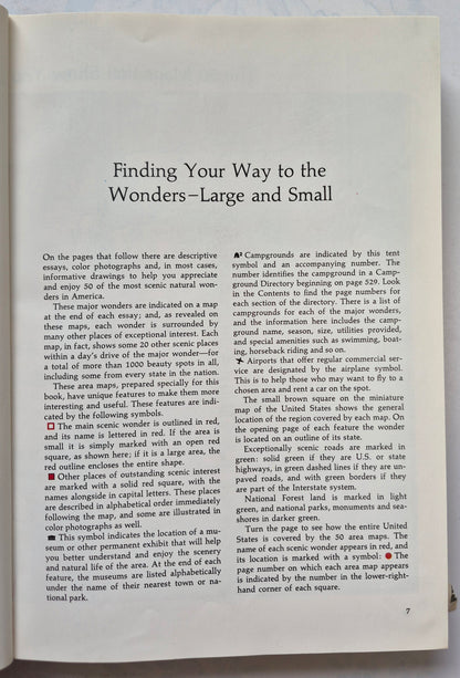 Reader's Digest Scenic Wonders of America; An Illustrated Guide to Our Natural Splendors (Good, 1983, HC, 575 pgs)