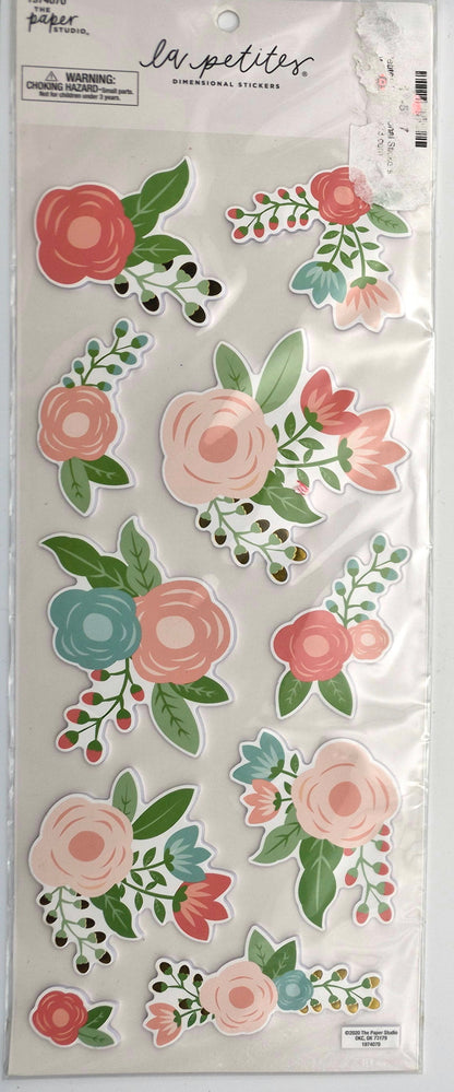 Pegatinas dimensionales La Petites de The Paper Studio (Nuevas, 2020, Hobby Lobby)