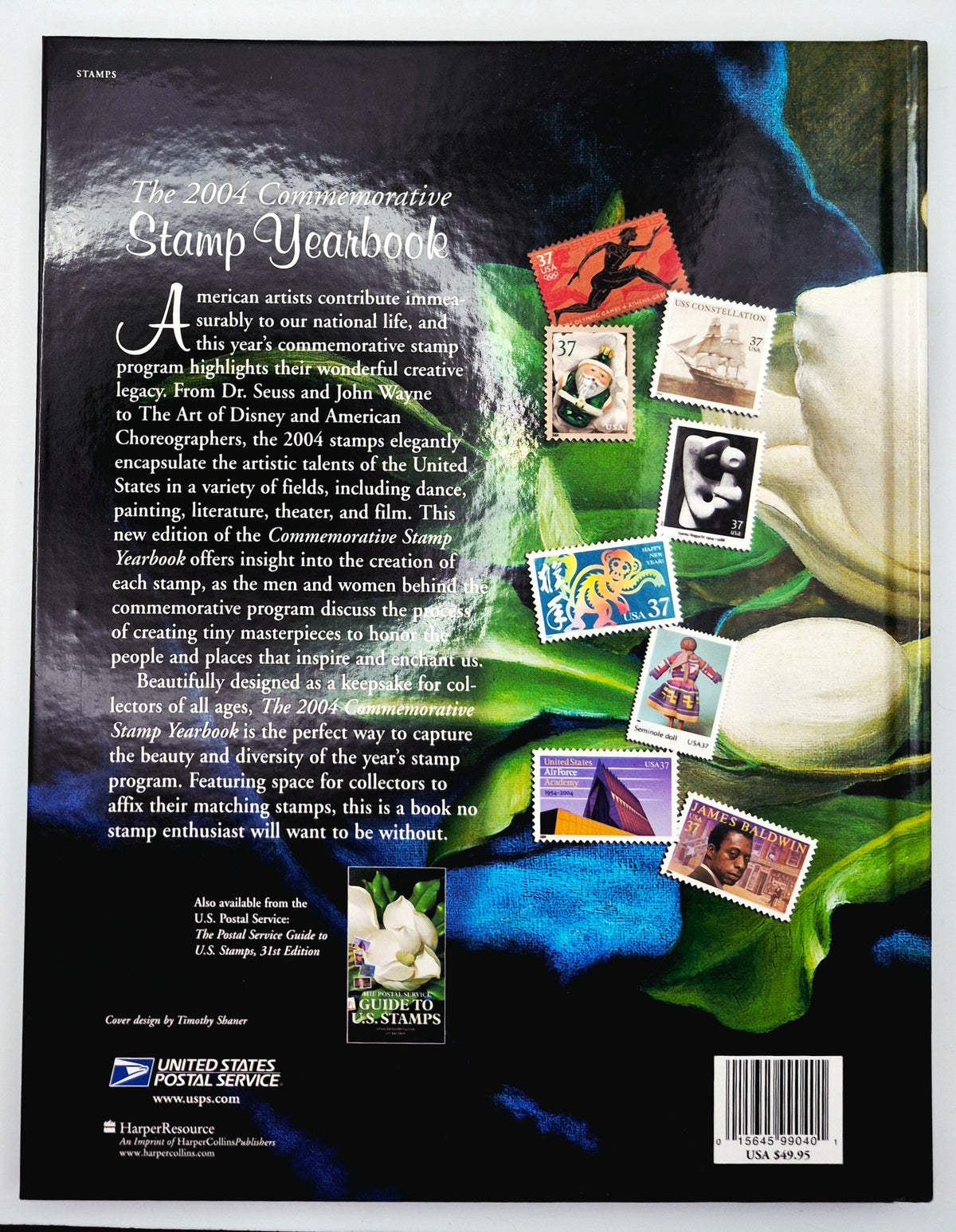 The 2004 Commemorative Stamp Yearbook by USPS (Like new, 64 pgs, HarperResource)