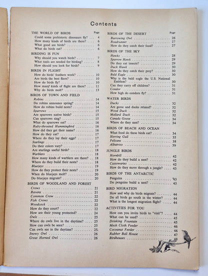The How and Why Wonder Book of Birds by Robert Mathewson (Good, 1960, Pbk, 48 pgs)