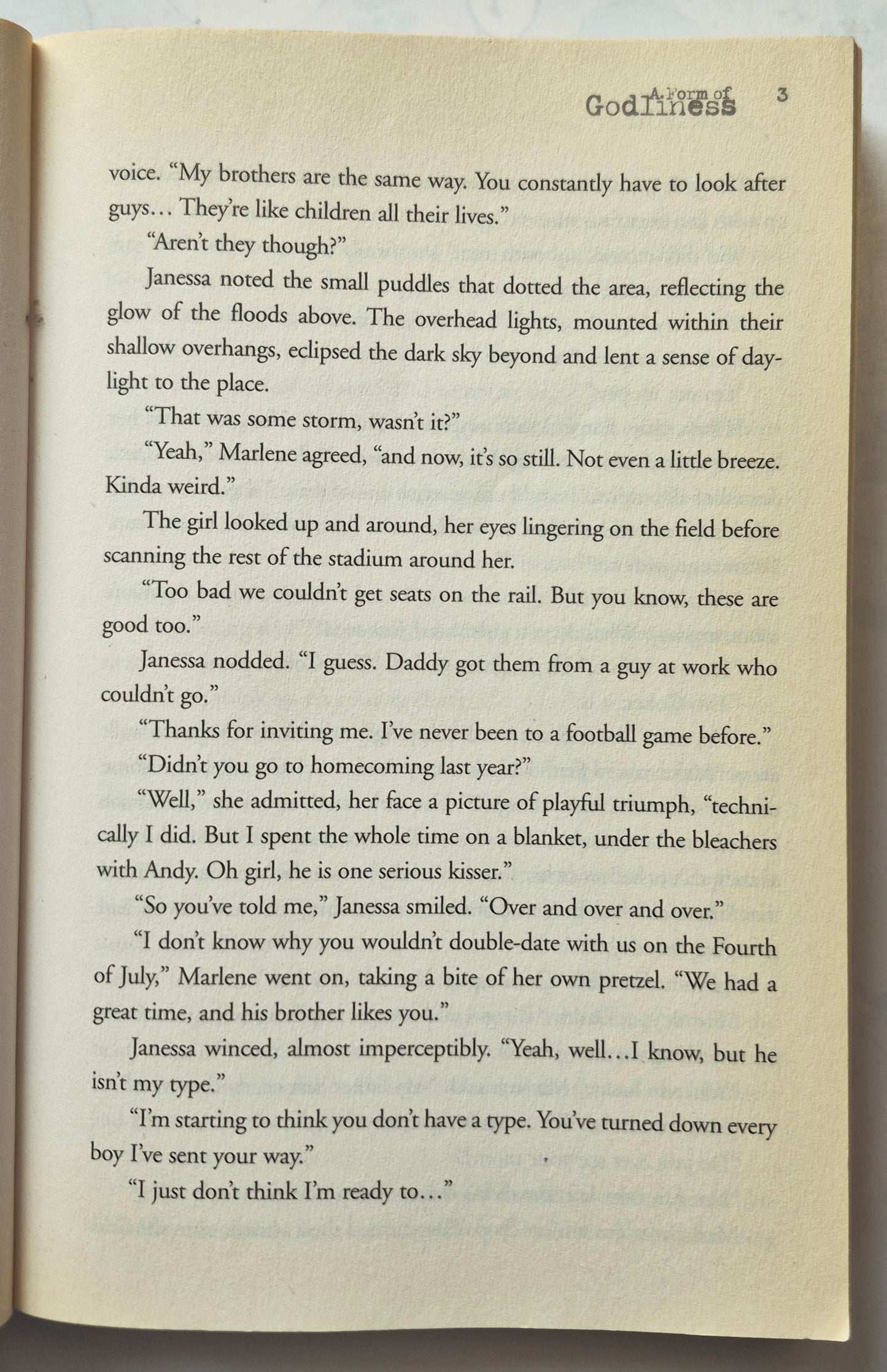 A Form of Godliness by Shane Johnson (Good, 2004, Pbk, 403 pgs, WaterBrook Press)