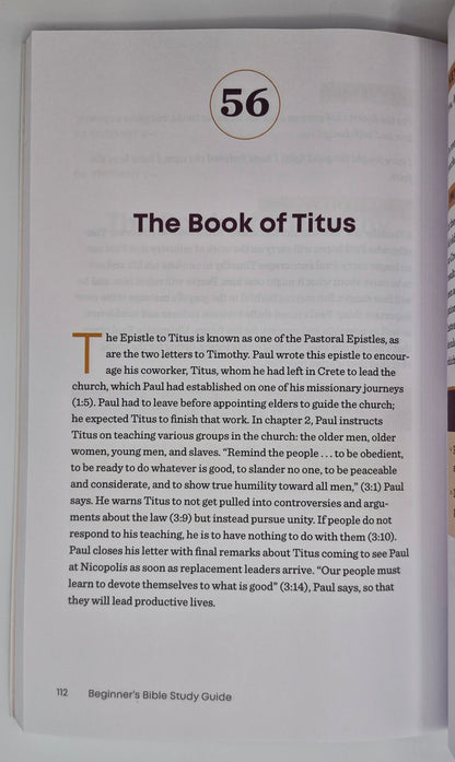 Beginner's Bible Study Guide: An Introduction to All 66 Books of the Bible by Rev. Cameron Trimble (Very good, 2022, Pbk, 148 pgs, RockRidge Press)