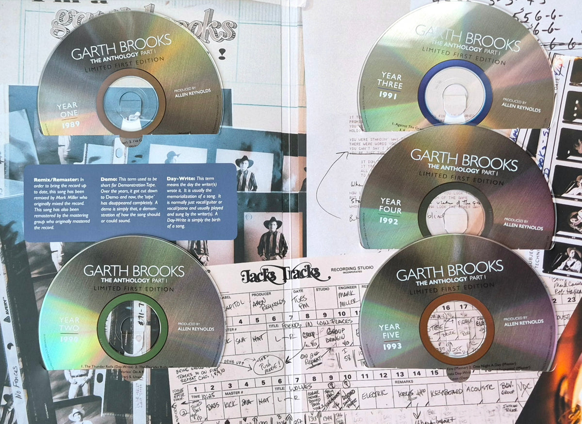 The First Five Years Part 1 by Garth Brooks (Like new, 2017, HC, CDs, 240 pgs, Melcher Media Limited First Edition