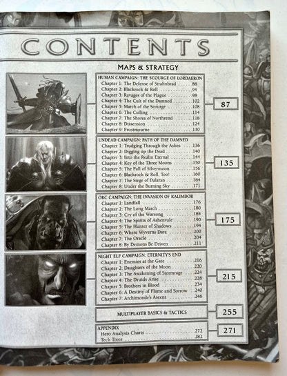 Warcraft III Reign of Chaos Official Strategy Guide by Bart G. Farkas (Good, 2002, Pbk, 286 pgs, Blizzard)
