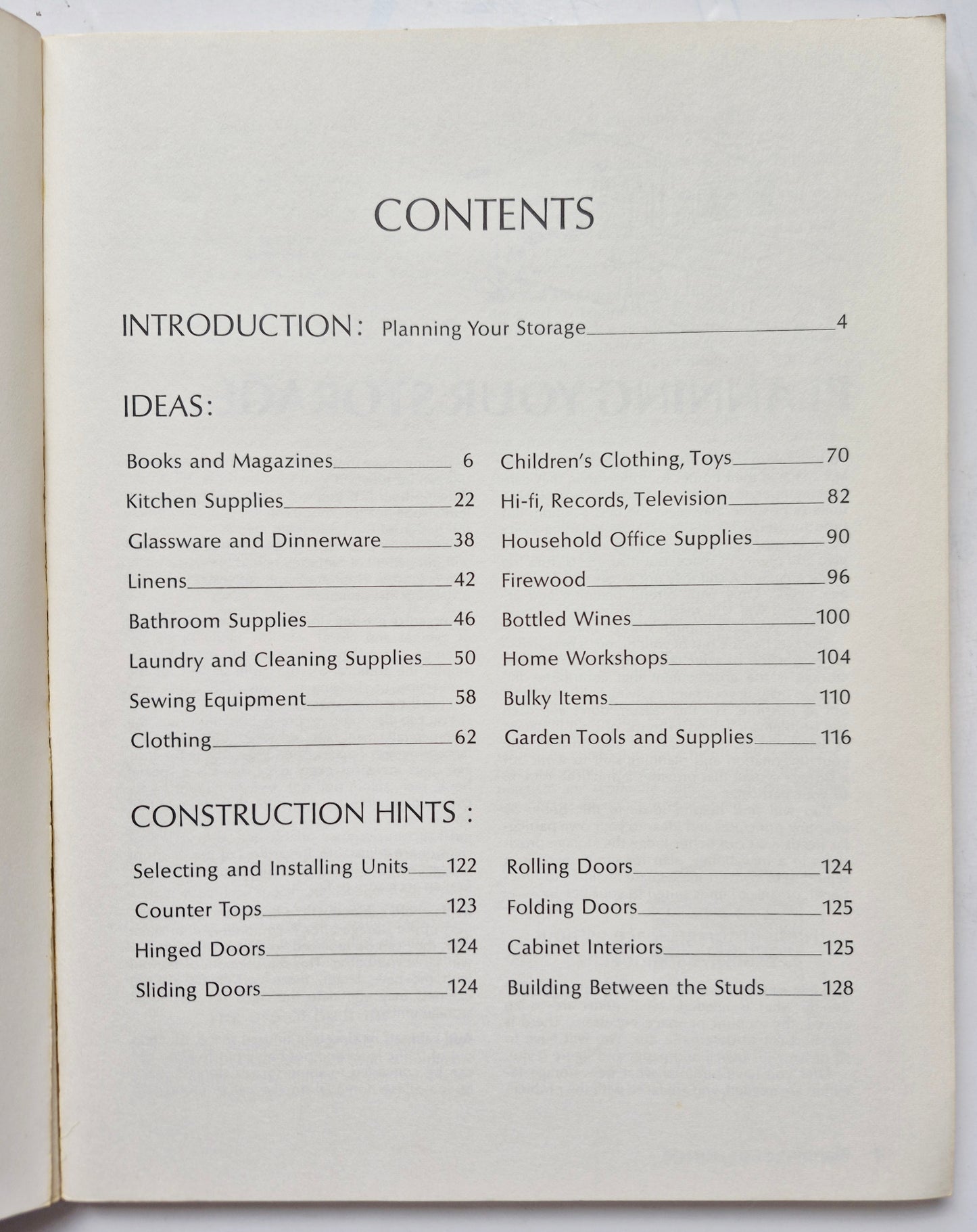 Sunset Ideas for Storage editor David E. Clark (Very Good, 1973, Pbk, 128 pgs, Lane Magazine & Book Co)