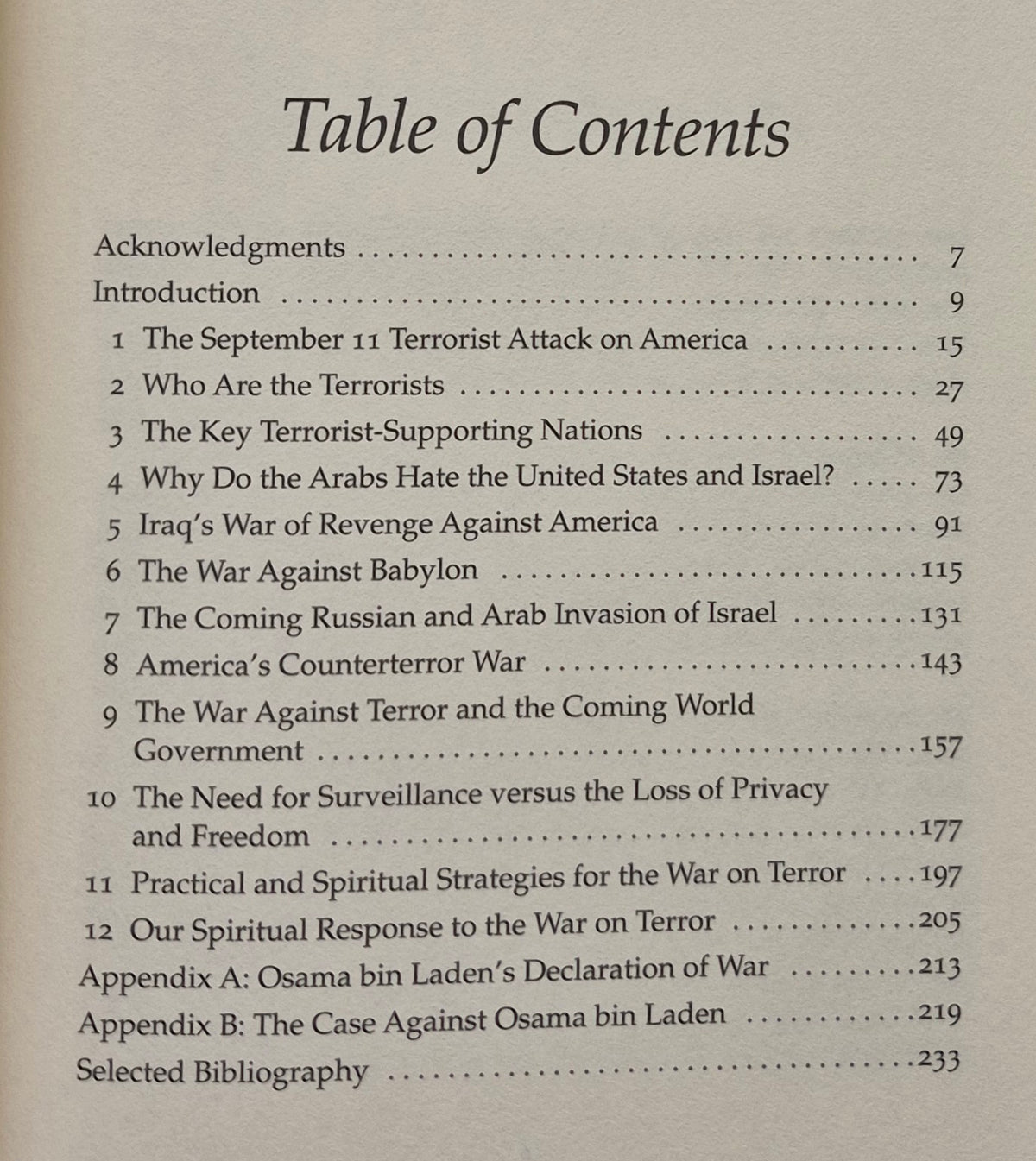 War on Terror: Unfolding Bible Prophecy by Grant R. Jeffrey (Very good, 2002, Hc, 236 pgs, Frontier Research Pub.)