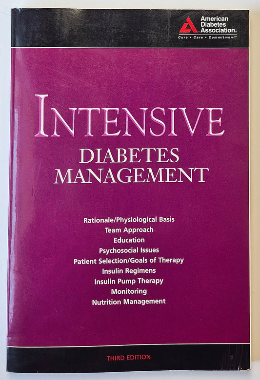 Intensive Diabetes Management Third Edition by Georgeanna Klingersmith (Very good, 2003, Pbk, 161 pgs, American Diabetes Assn.)